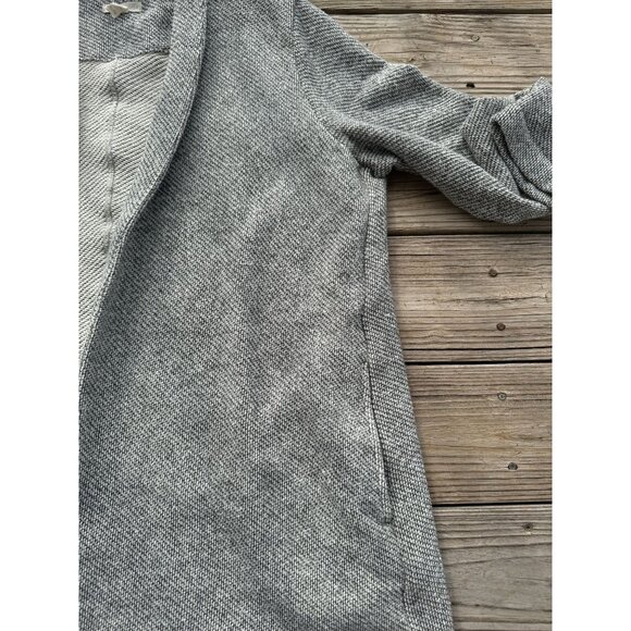 EILEEN FISHER Organic Cotton Open-Front Cardigan Gray Textured Women's Sz XL - Picture 7 of 11